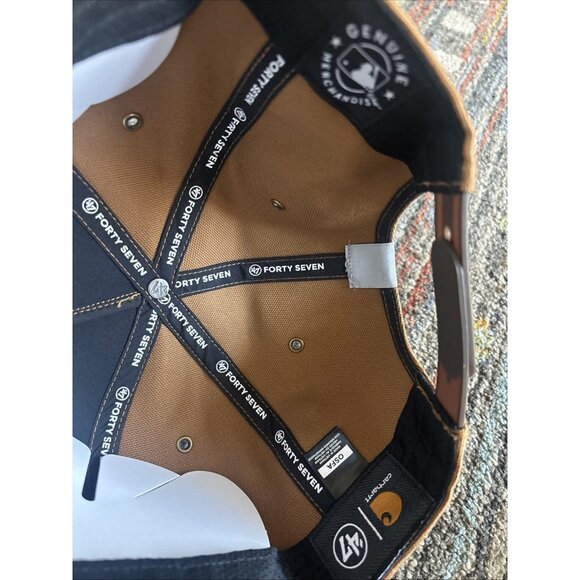 San Diego Padres Carhartt x '47 Hitch Adjustable Snapback Hat Cap Men's Brown - Picture 7 of 7